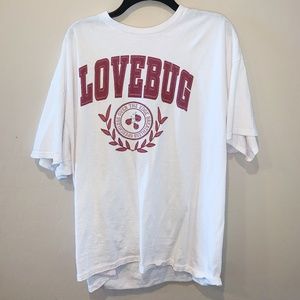 Plus Size 2X Lovebug Lyrics Jonas Brothers Concert T-Shirt